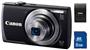 CANON POWERSHOT A3500 IS BLACK + SD 8GB + BAG